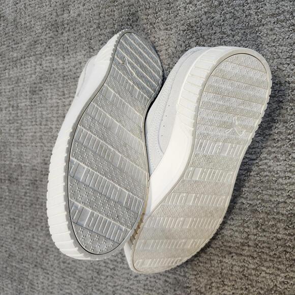 Puma Carina Sneakers 2.0 Ivory Lace Up Suede Women's Size 8 - Picture 7 of 12